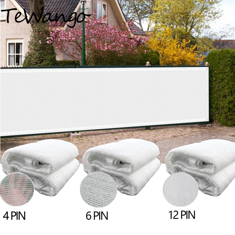 45 % ~ 95 % weißes Sonnenschutz-Sonnenschutznetz für Gartenpflanzen im Innenhof, UV-Schutz, Pavillon, Sichtschutz-Schattennetz Image