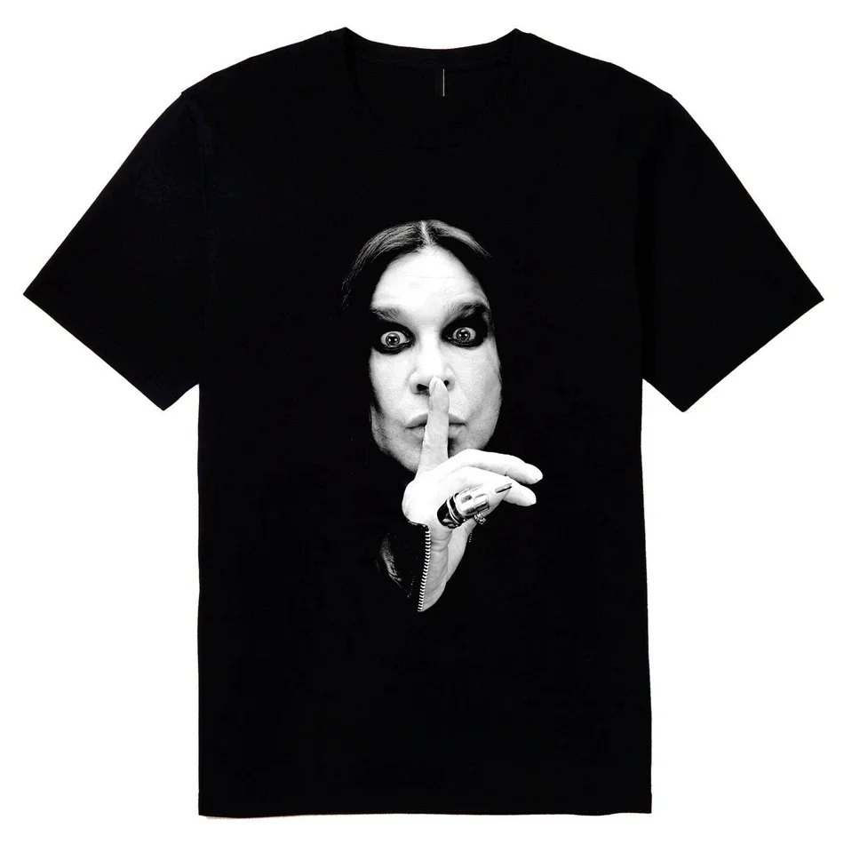 Ozzy Osbourne Heavy Metal Legend T-Shirt Schwarzes T-Shirt Damen O-Ausschnitt T-Shirt Nachdruck Humorvolles T-Shirt Hip Hop Shirt Kleidung Mode