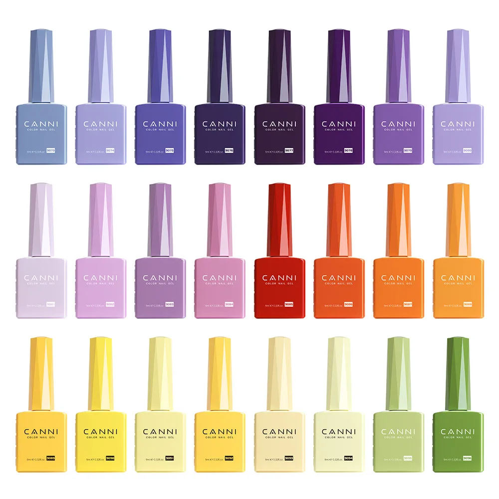 9 ml CANNI Gel-Nagellack, HEMA-FREI, TPO-FREI, runder Pinsel, wunderschöne Farbe, Soak Off UV-LED, semi-permanenter Gel-Lack, Winternägel Image