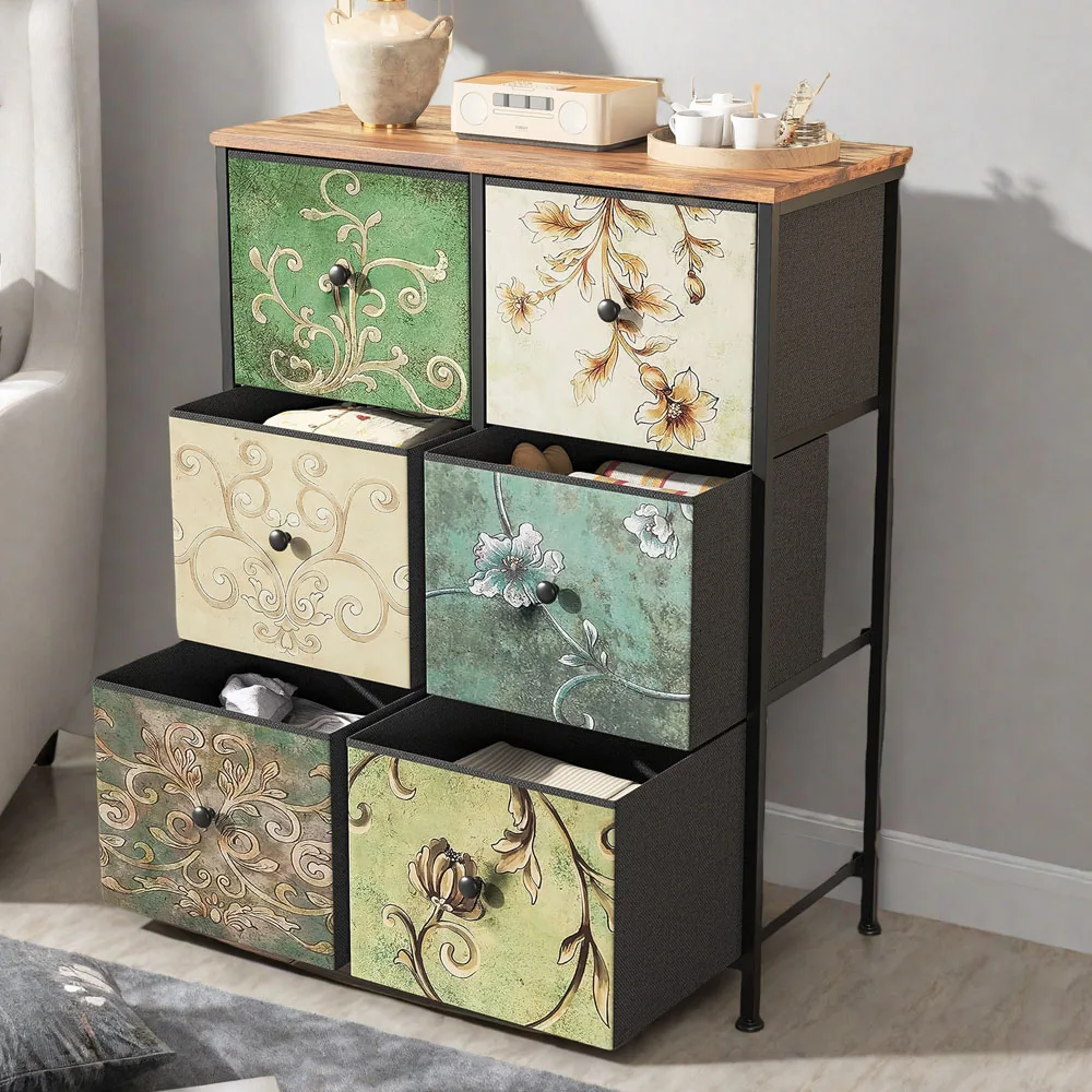 Comanlai Kommode zur Organisation von Kleidung, Socken, Unterwäsche, Aufbewahrungsbox, Schubladenschrank für Wohnzimmer, Schlafzimmer Image