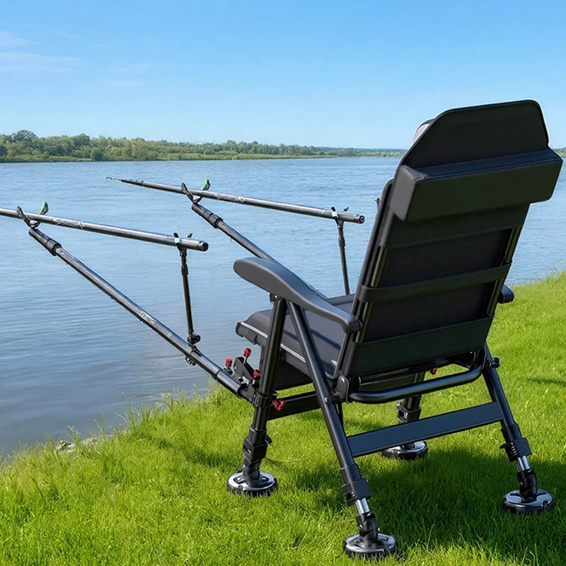 2026 Neuer Angelstuhl im Europäischen Stil Klappbarer Angelstuhl für Alle Geländearten Faltbarer Stuhl für Wildnis-Angelausrüstung Image