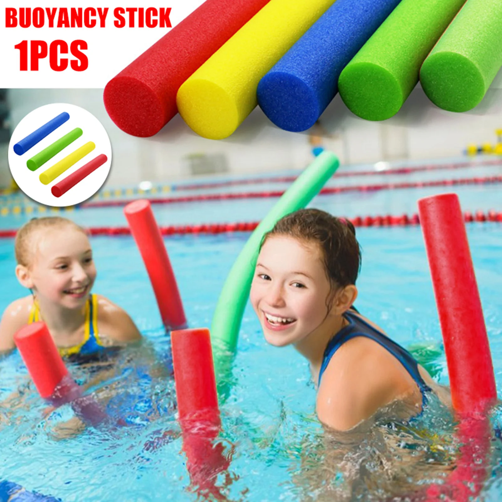 Aufblasbare Schwimmbar 150cm EPE-Schaum Aufblasbarer Schwimmstab für Erwachsene Schwimmtraining Wasserübungen Strandparty Spaß Image