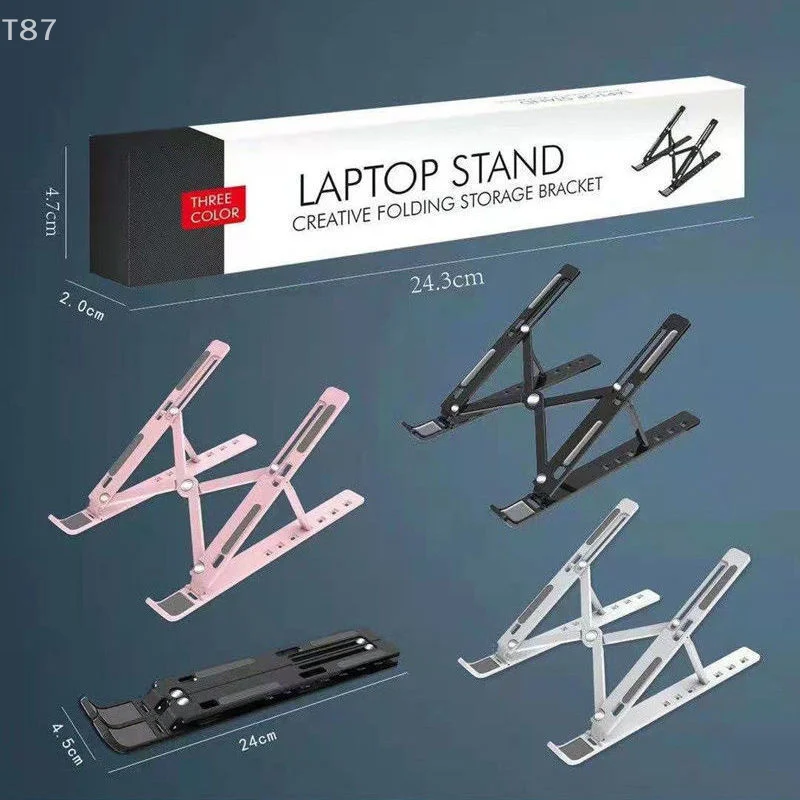 Faltbare Laptop-Basis für PC, tragbarer Laptop-Ständer, Aluminium, Notebook-Unterstützung, Computer-Halterung, MacBook Air Pro-Halter, Zubehör Image