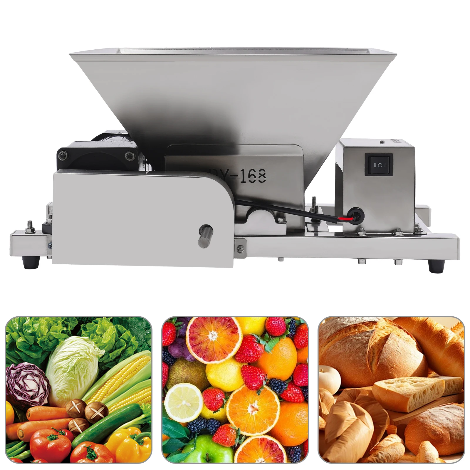 4L Elektrische Obstmühle 60W – Obstzerkleinerungsmaschine für den gewerblichen Einsatz, Obst- und Brotzerkleinerungsmaschine für Image