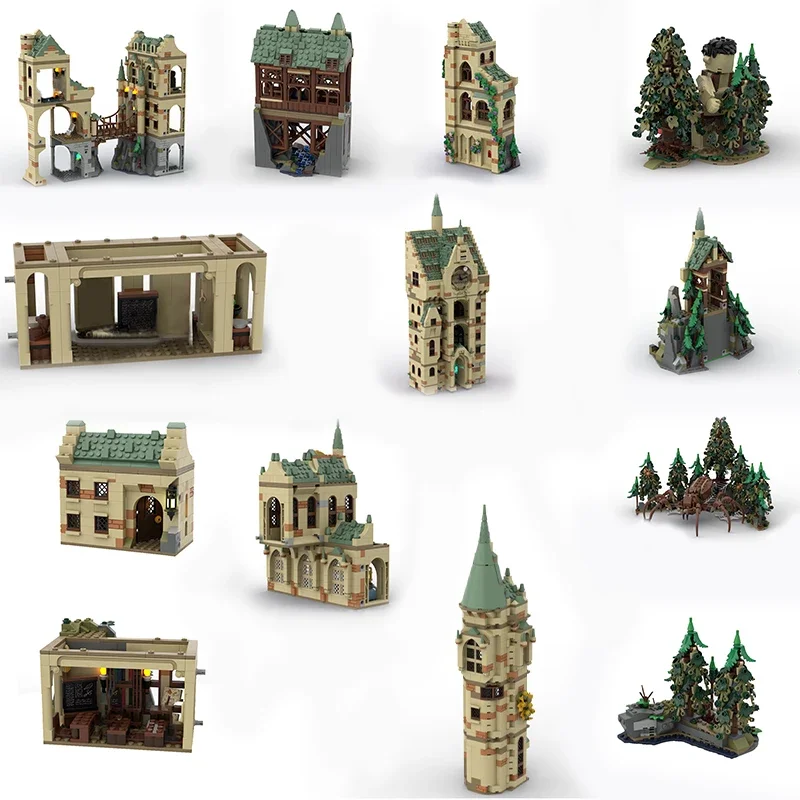MOC Magic World Bausteine Modulare Harrys Castle Bundle Blöcke Modell Spielzeug Kinder Erwachsene Geschenk Image