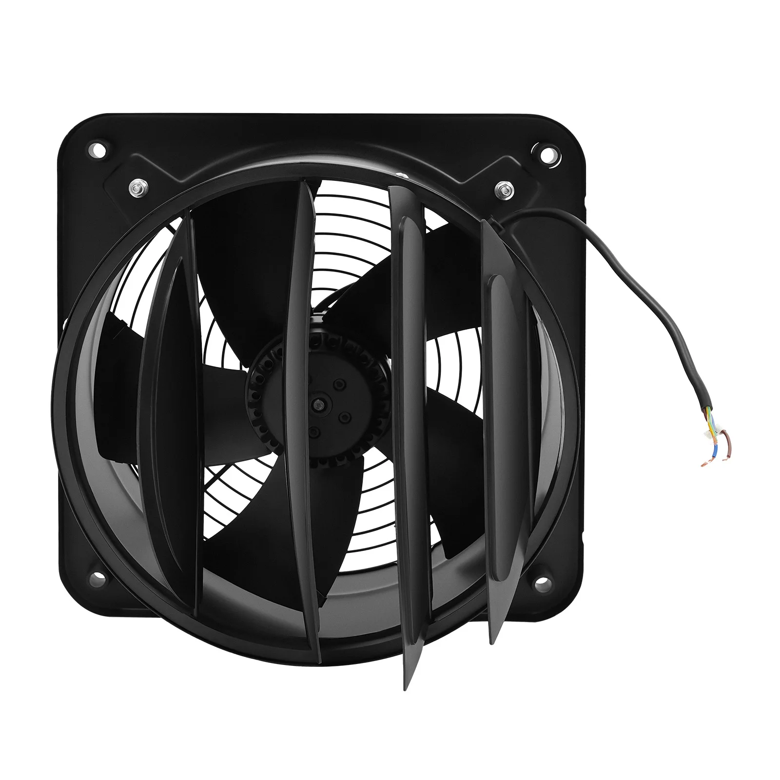 Leistungsstarker 12-Zoll-Wand- und Deckenventilator, 2677 m³/h, geräuscharm, 220 V, für die Belüftung von Küche, Bad, Werkstatt, Schwarz Image