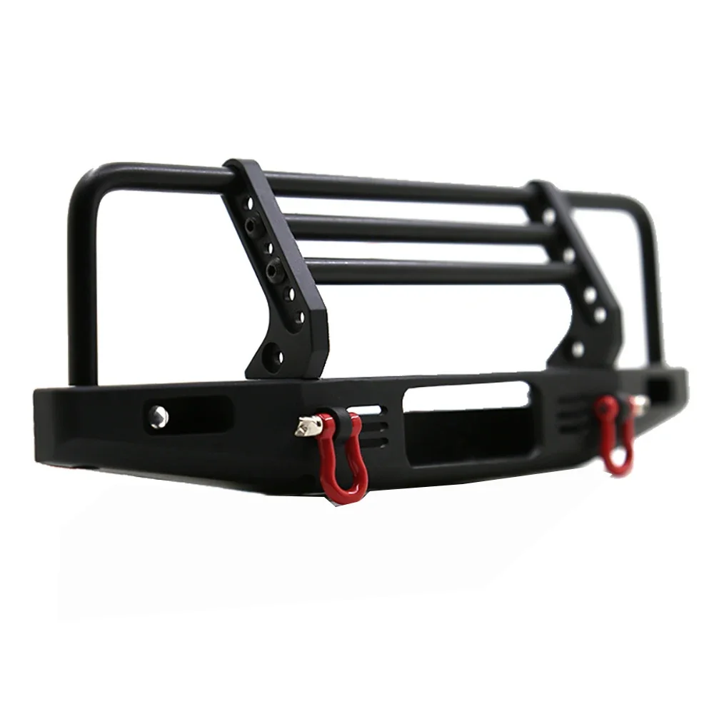 Neue Ganzmetall-Frontstoßstange für 1/10 RC Crawler Traxxas TRX4 Defender Axial SCX10 II 90046 90047 Image