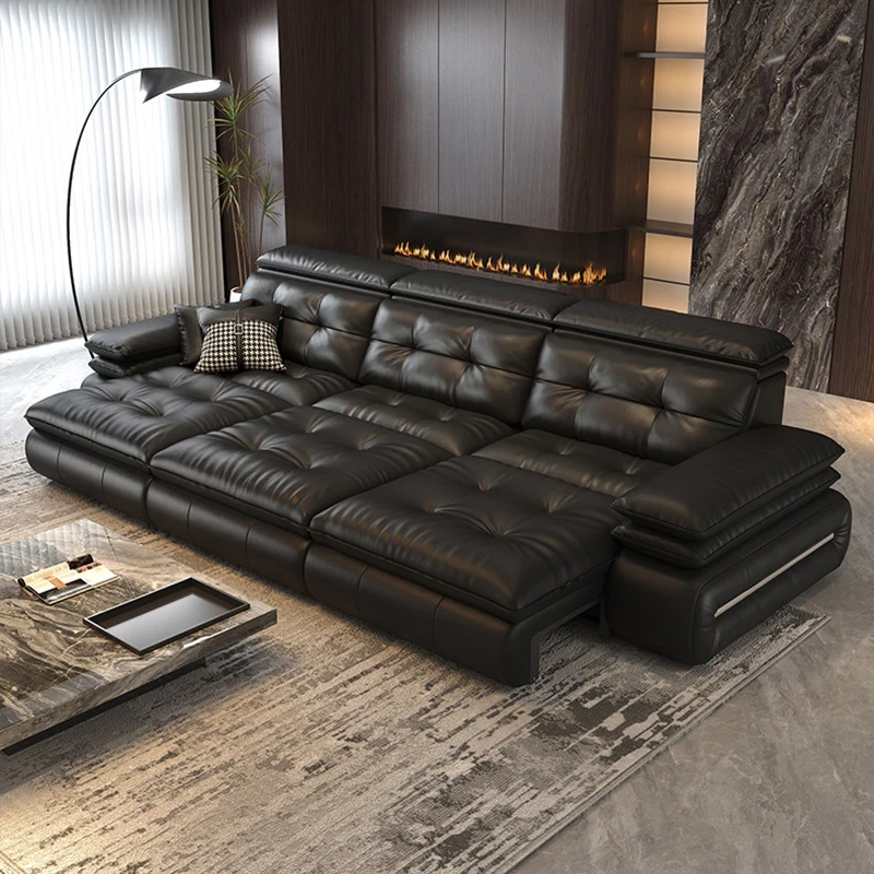 Minimalistisches Elektrisches Faulenzersofa Multifunktionales Relaxsofa Modernes Luxus-Sektionalsofa Wohnzimmermöbel Image