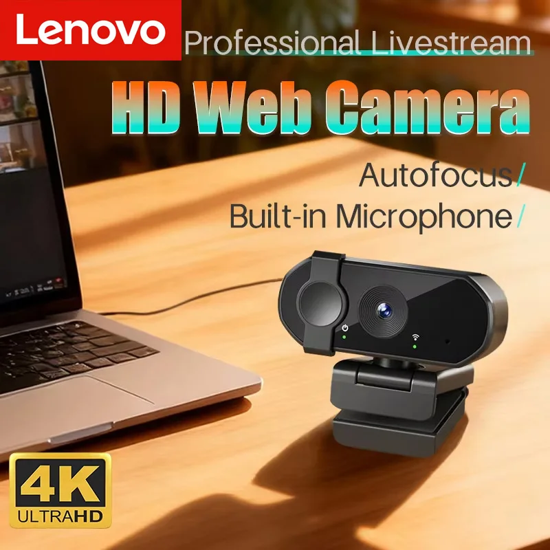 Xiaomi 4K Webcam Autofokus 2K 8MP mit Mikrofon Webkamera Full HD 1080P Computer Laptop Webcams für Live-Videoanrufe 2025 Image
