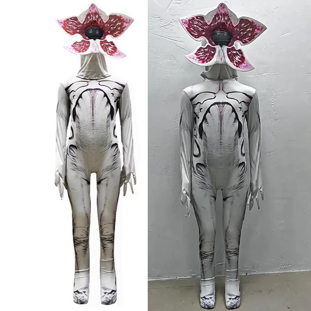 Demogorgon Kannibalen-Jumpsuit Kostüm Cosplay Corpse Flower Zombie Monster Karneval Halloween Kinder Erwachsene Party Strumpfhosen Kostüme Image