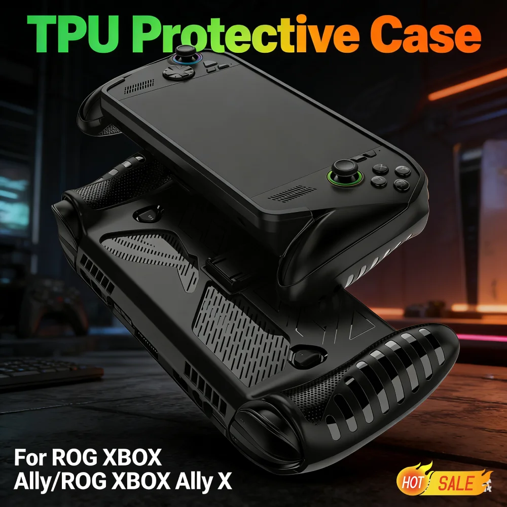 TPU-Schutzhülle mit Ständer Stoßfeste Hülle Spielkonsolen-Schutzabdeckung für ROG XBOX Ally/ROG XBOX Ally X Image