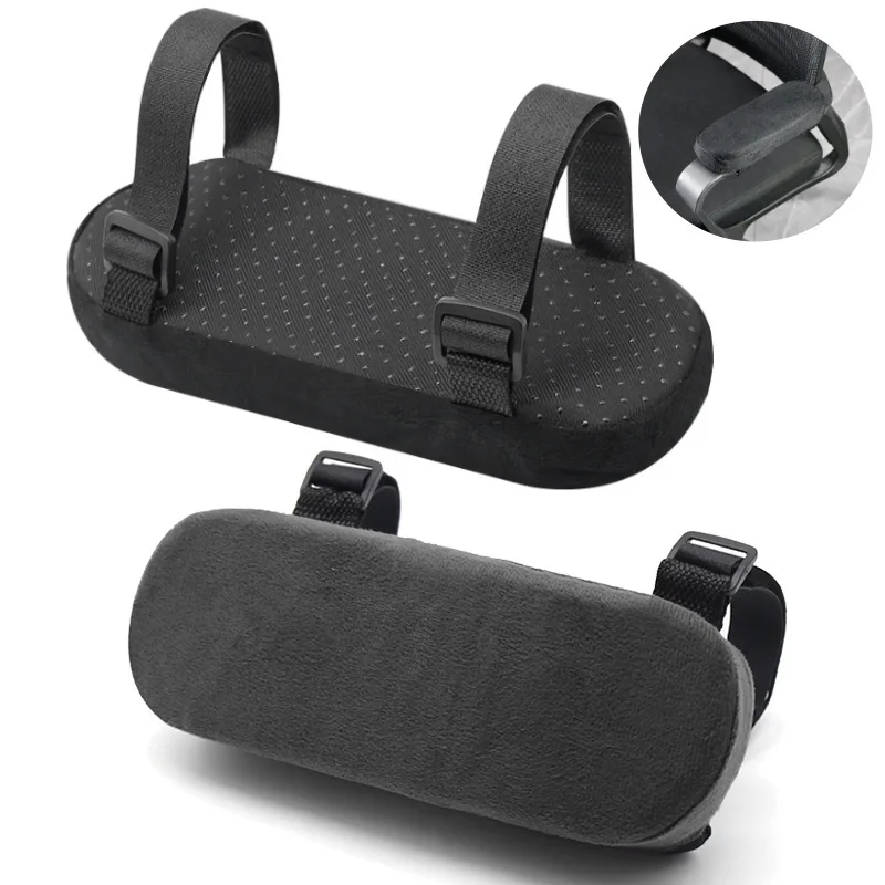 1/2 Stück extra dicke Stuhl-Armlehnenkissen, Ellbogenkissen, druckentlastend, für Bürostuhl-Armlehnen, Gaming-Stuhl mit Memory-Schaum-Polstern Image