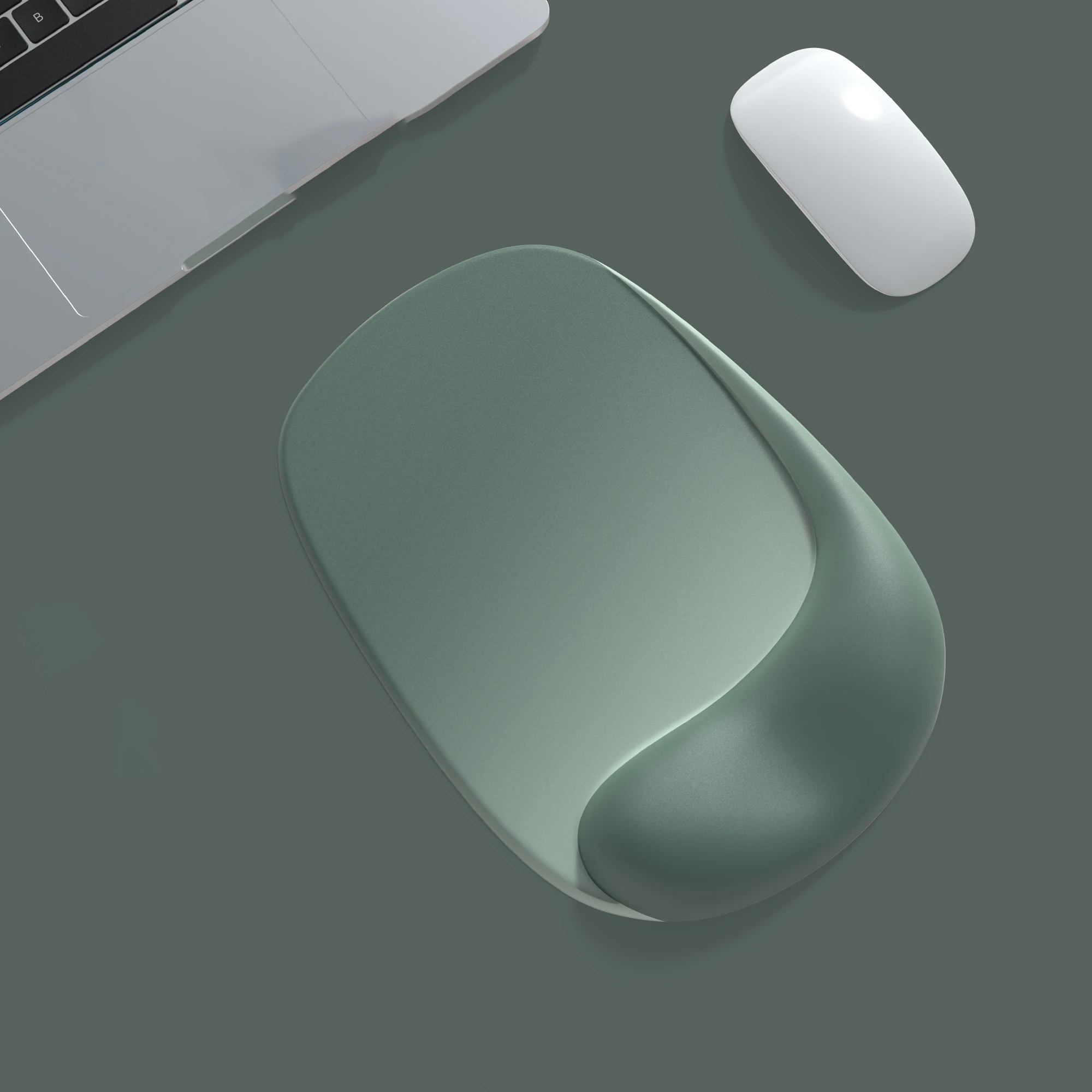 Ergonomisches Mauspad mit Gel-Handgelenkauflage und rutschfester Unterseite, bequem für Laptop- und Desktop-Nutzung, ideal für Image