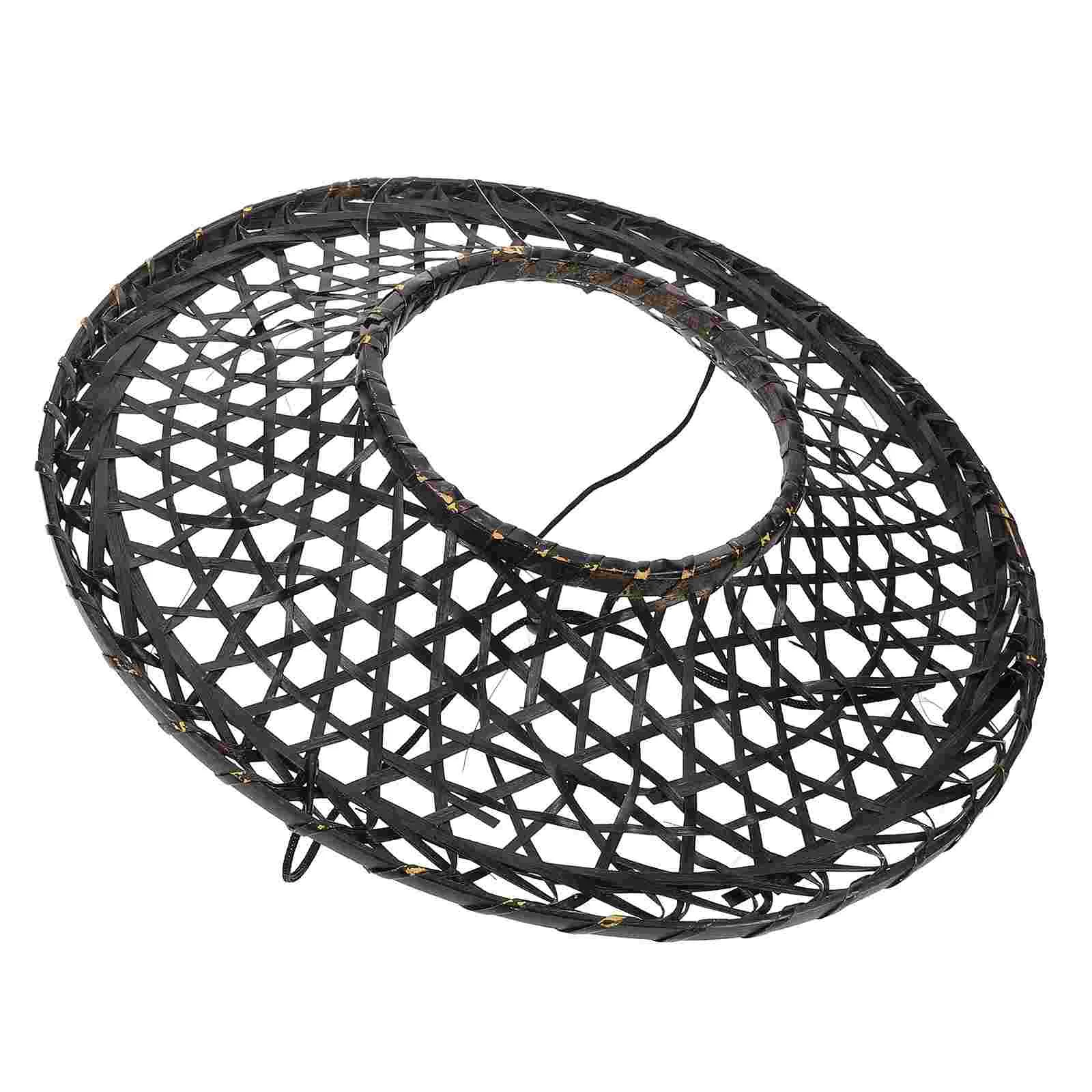 Schwarzer Bambus gewebter Hut, Photobooth-Requisiten, japanischer Stil, Party-Zubehör, Erwachsener Reishut, festliche Lieferungen, Performance-Hut, Cosplay