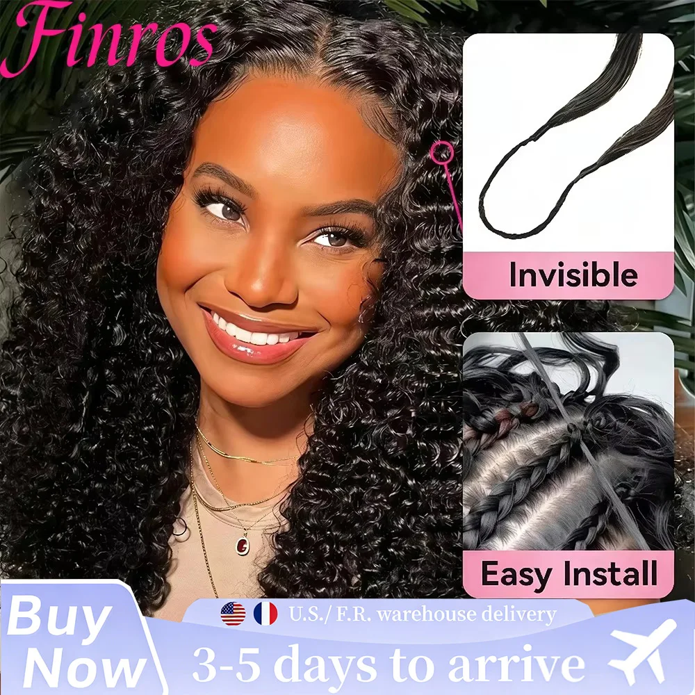 Finros Classico Capelli Umani Ricci Birmani per Crochet, Trecce Invisibili Ricci Birmani, Nodi Miracolosi, Capelli Umani a Piuma per Crochet