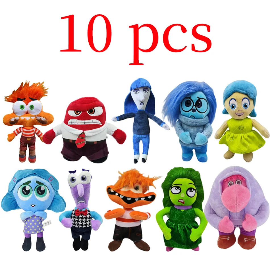 Brain Agent Team Emotions-Plüschpuppe, Spielzeug aus dem Animationsfilm Lele, Wütend, Sorgen, Angst, Plüschpuppe, Kinderspielzeug, Geschenke Image