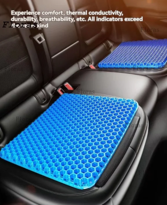 Rollstuhl Weiches Gel-Sitzkissen, Gel-Sitzkissen, Atmungsaktives Gel-Autositzkissen, Bürostuhl Gel-Sitzkissen