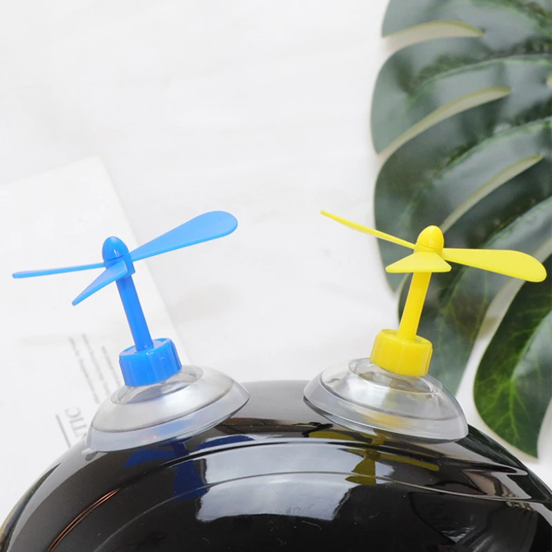 Saugnapf-Bambus-Libellen-Dekoration für Kinder-Motorradhelme, Propeller-Modellierung, Elektrofahrzeug-Nachtfahrhelm-Zubehör Image