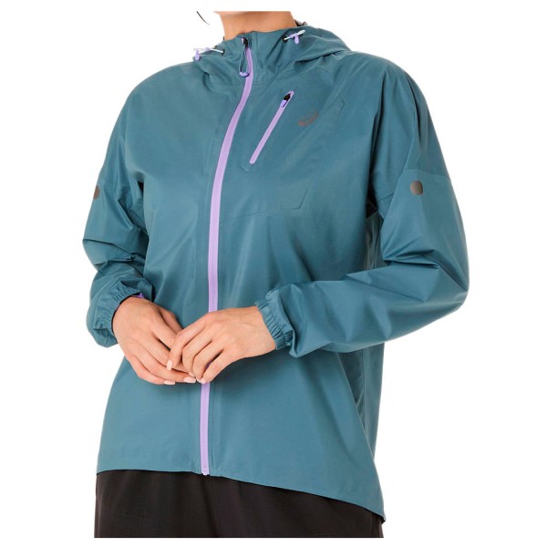 Asics - Women's Fujitrail Elite Waterproof Jacket - Laufjacke Gr XL türkis