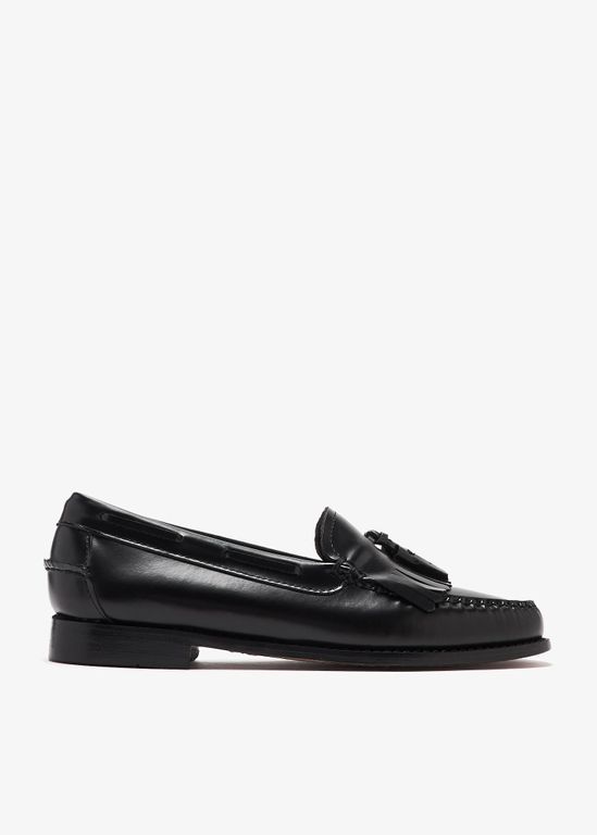 Weejuns Esther Kiltie Tassel Loafers - Black - G.H.BASS Flats