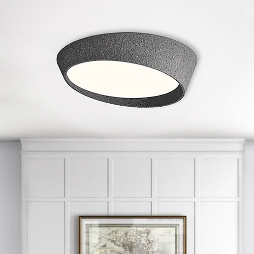 LED-Deckenleuchte Harz warmweiß/weiß 50cm Deckenleuchten für Wohnzimmer Schlafzimmer Büro 110-240V Image