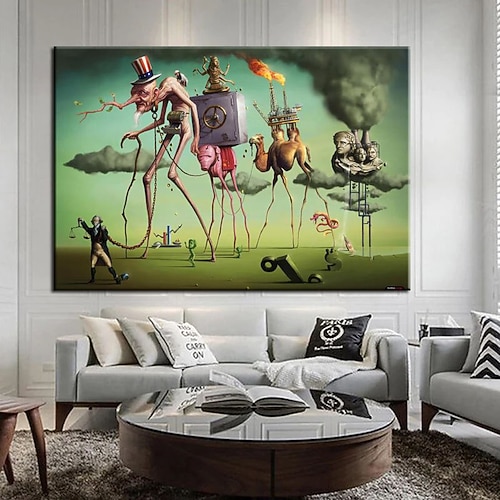 berühmtes ölgemälde salvador dali der amerikanische traum wandkunst leinwand hauptdekoration dekor gerollte leinwand kein rahmen ungedehnt Image