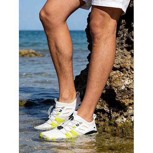 Weiße Herren-Wasserschuhe – leicht und stylisch für Wassersport, Strandbesuche und aktive Tage im Freien Image