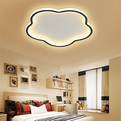 LED-Deckenleuchte, dimmbar, 40 cm, Unterputzleuchte aus Aluminiumlegierung, Deckenleuchte, geeignet für Schlafzimmer, Wohnzimmer, Esszimmer, 110 V, 220 V AC Image