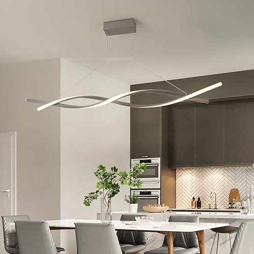 2-flammig 80 cm linie design kronleuchter aluminium linear lackierte oberflächen moderne einfache led 110-120v 220-240v Image