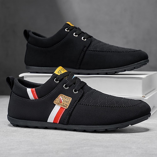 Schwarze Herren-Sneaker aus Kunstleder – modisch und bequem für Freizeit, Arbeit und Reisen Image