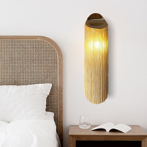 Quasten-Wandleuchte, kompatibel mit dem Wohnzimmer, dekorative Lichter, Raumwandbeleuchtung, 110–240 V Image