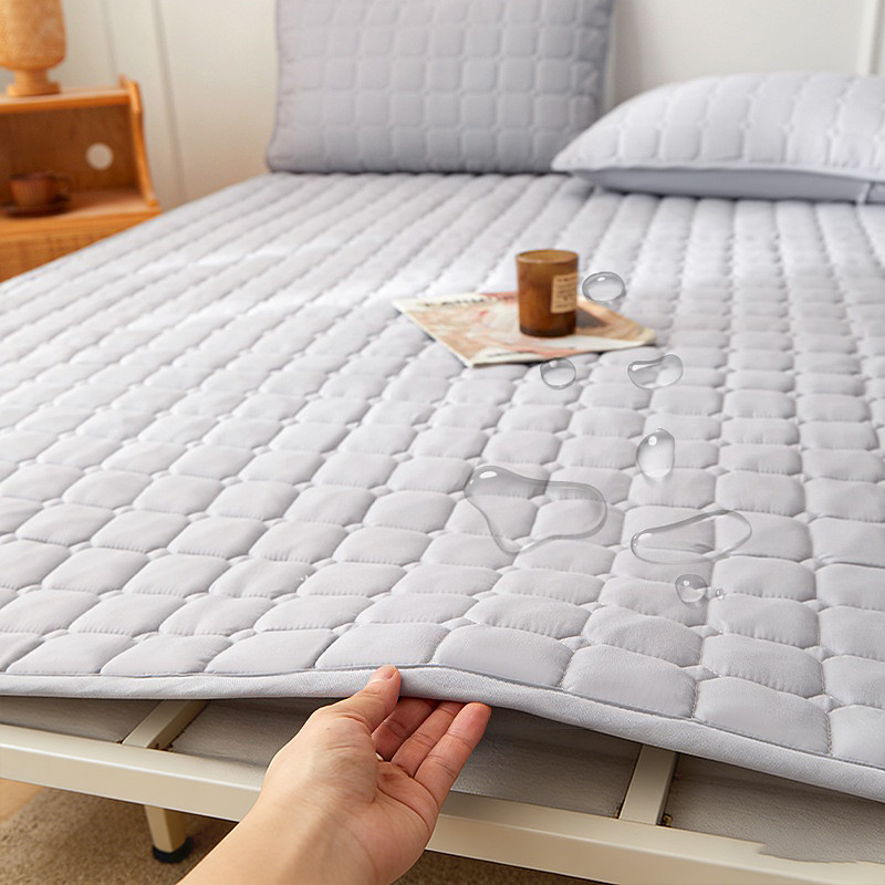 Waterproof Quilted Mattress Protector for Home Bedroom Dormitory, Soft Non-Slip Mattress Pad, Bedding Protection for Bed and Mattress