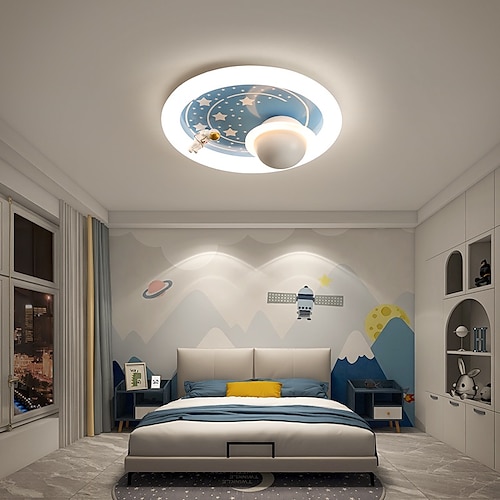 dimmbare led-deckenleuchte für kinderzimmer astronaut design 20 kreative einfachheit ballon licht schlafzimmer cartoon deckenleuchte Image