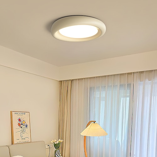 LED-Deckenleuchte Unterputz-Deckenleuchte 50cm Harz LED-Deckenleuchte Moderne runde Deckenleuchte Deckenleuchte für Wohnzimmerkorridor Image