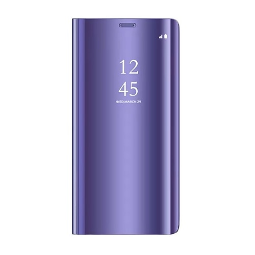 Handy Hülle Handyhüllen Für Samsung Galaxy S26 Ultra Plus S24 S23 S22 Plus Ultra S21 FE A73 A33 A52 Ganzkörperhülle Klapphülle Mit Ständer Flip Spiegel PC PU-Leder Image