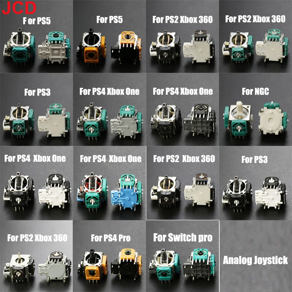 JCD 1 stücke 3D Analog Griffe sticks Joystick Stick Modul Rocker Für Xbox ONE Xbox360 Controller Für PS2 PS3 PS4 PRO NGC