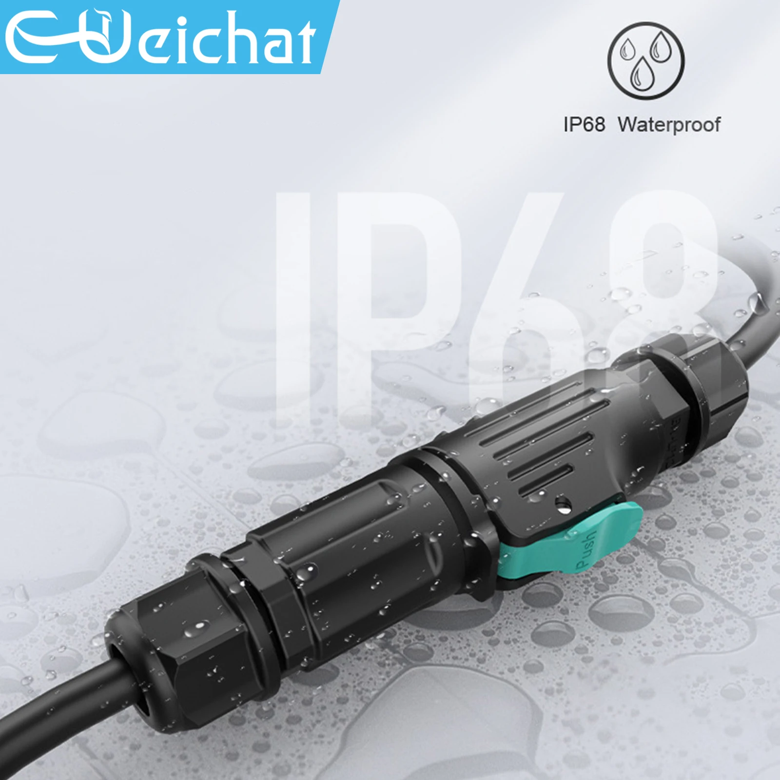 EW-LP12 Wasserdichter Steckverbinder IP68 M12 2–8-poliger industrieller kreisförmiger Luftfahrt-Elektroanschluss, männlich und weiblich, Ladegerät Image