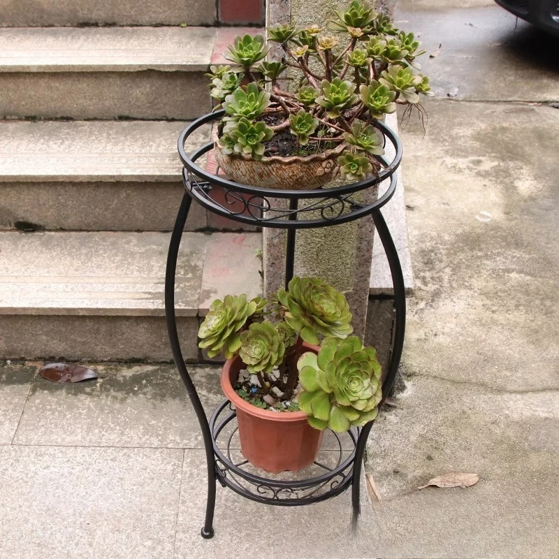 Blumenständer Wohnzimmer vom Boden bis zur Decke mehrschichtiger Dill-Pflanzenplatzierung Blumentopfrahmen Haushaltsbalkonregal Image