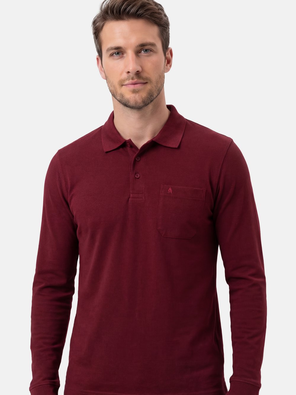 Ragman Poloshirt Herren rot, L Image