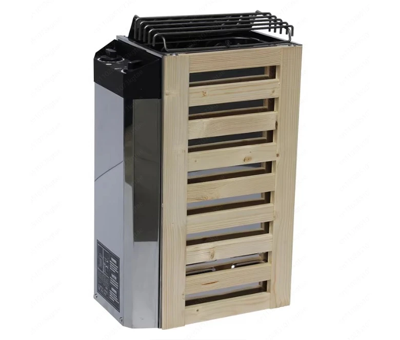 3 kW interne Steuerung Saunaofen Edelstahl-Massivholzheizung für kleine und mittelgroße Schwimmbadsaunen Image