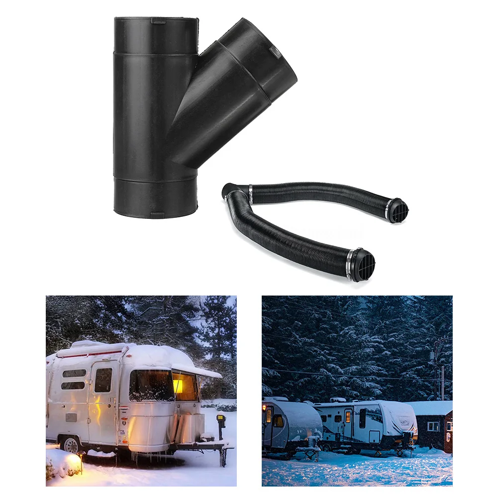 Auto-Heizung, gerades 3-Wege-Luftrohr, 75 mm Y-Verteilerrohr-Anschluss für Diesel-Standheizung Image