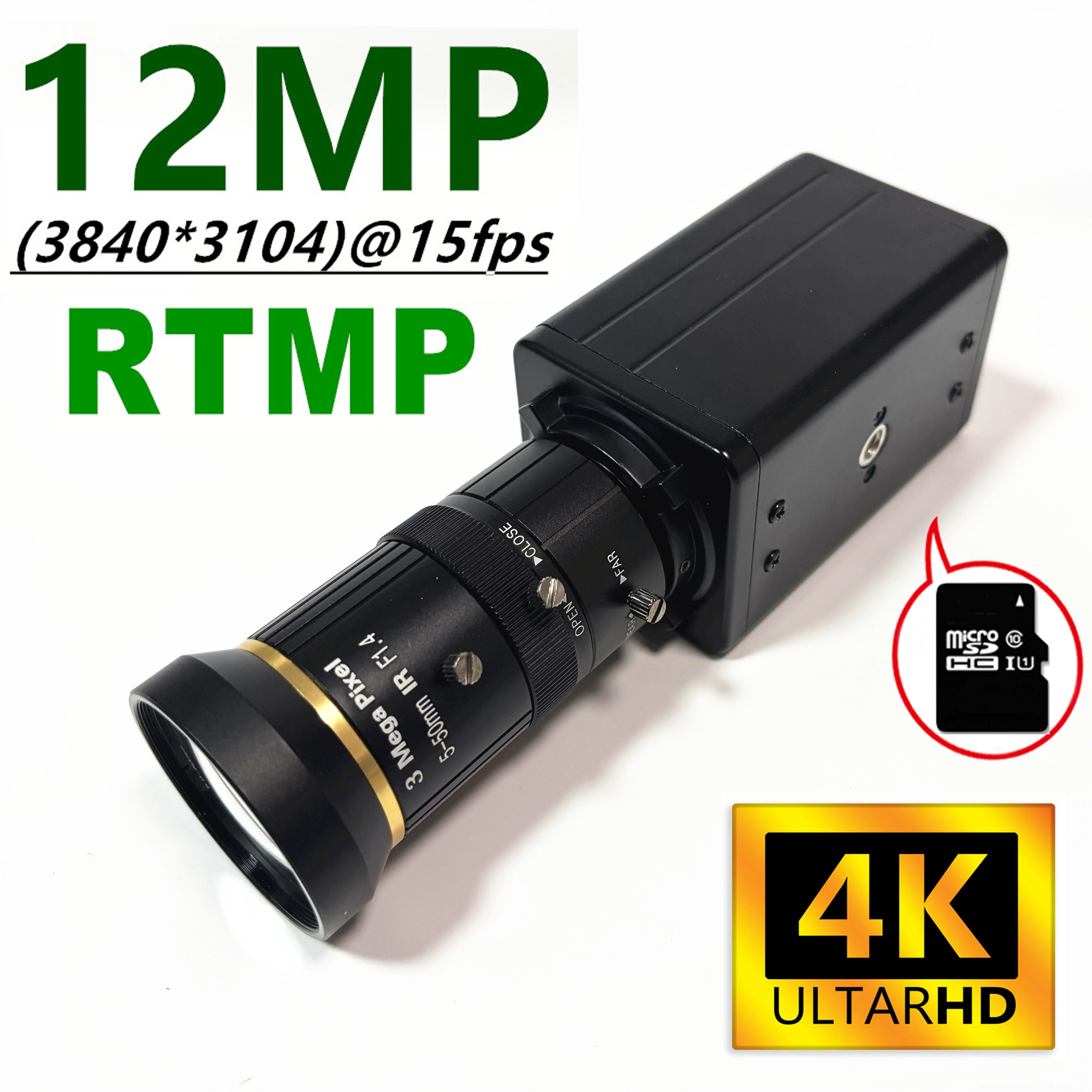 RTMP 6K 4K IP-Kamera Sony IMX415 OS12D40 12MP 8MP BOX Industrie in SD-Karte Geringe Beleuchtungsstärke POE RTSP P2P Sicherheitsschutz Image