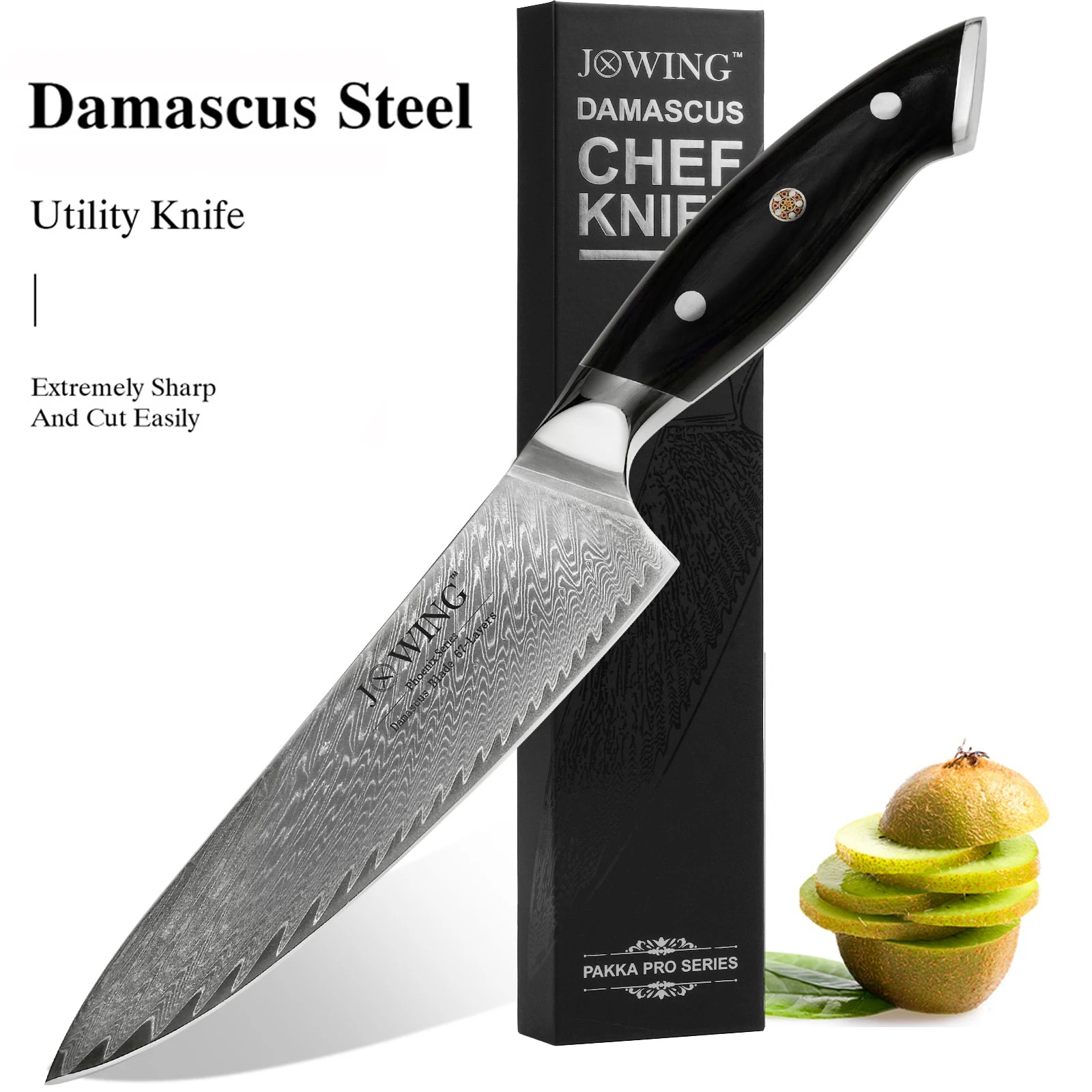 Damaststahl 67-lagiges Vg10-Stahl-Küchenmesser, Küchenmesser zum Schneiden von Fleisch, japanisches Küchenmesser zum Kochen mit Geschenkbox Image