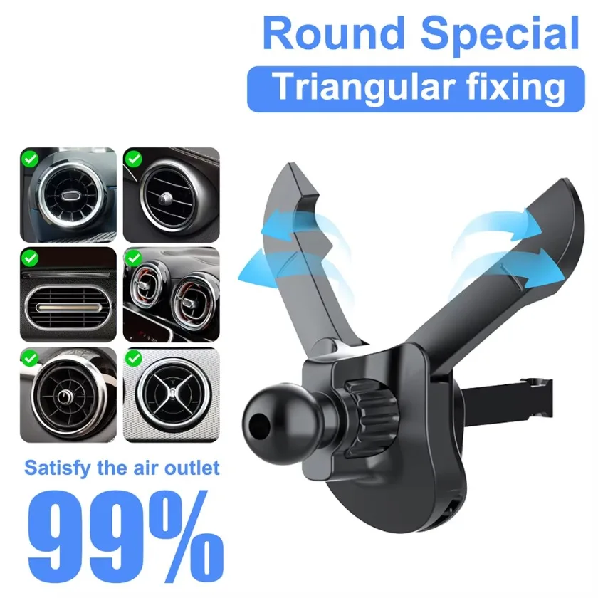 17mm Kugelkopf Auto Air Vent Clip für Auto Telefon Halter Halterung Universal Auto Air Outlet Haken Klemme für Handy GPS Halterungen Image