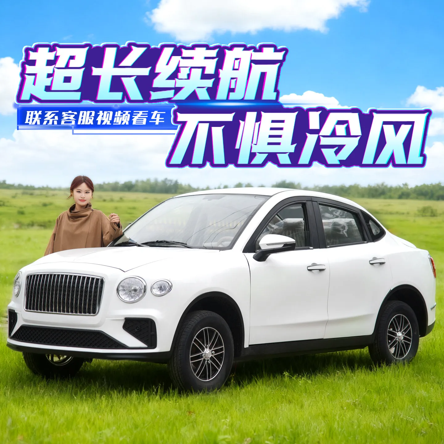 Elektrische vierrädrige Fahrzeuge, Benzin- und Elektroautos, neue Energiefahrzeuge für den Haushalt, Kinderroller, Spaß für Senioren, Neuheiten 2025 Image