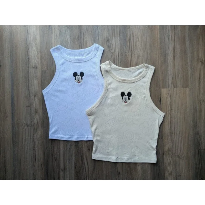 2026 Sommer Mickey Mouse bedruckte Weste für Damen – Ärmelloses, vielseitiges, bequemes und atmungsaktives Oberteil Image
