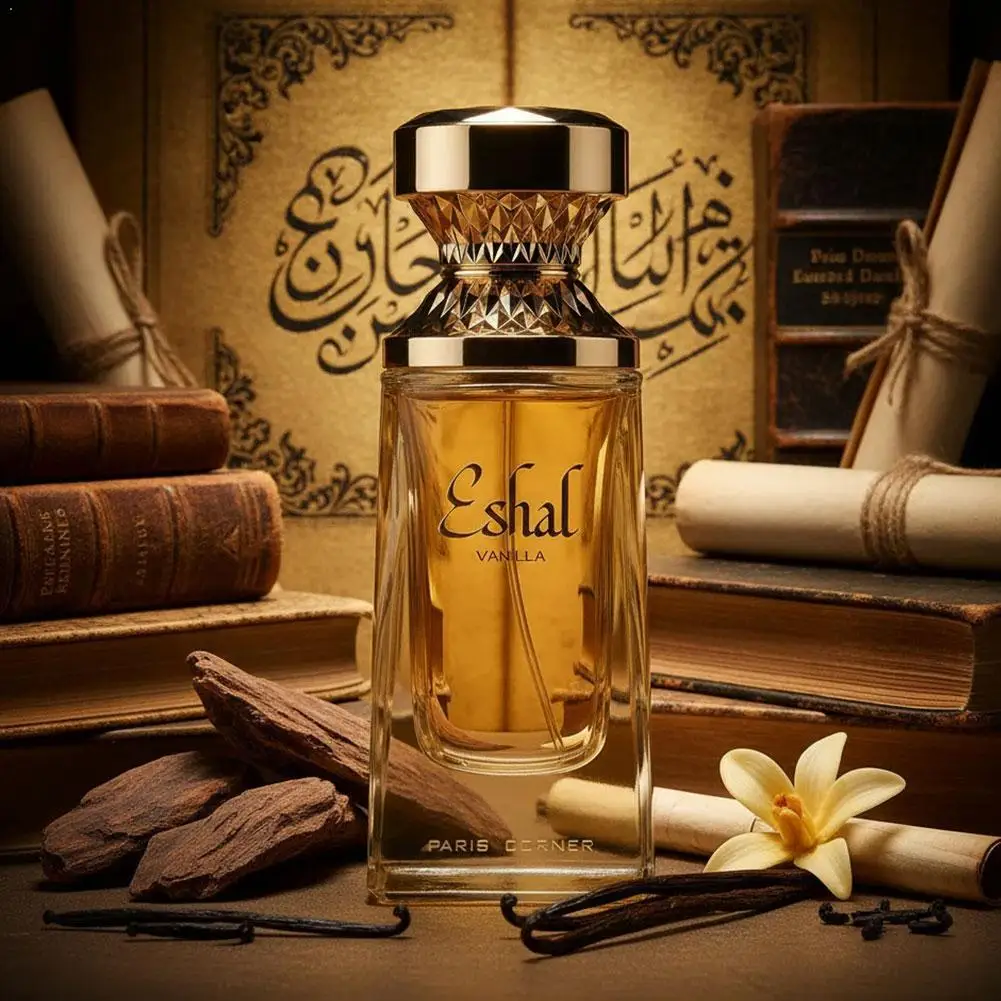 Paris Corner Eshal Vanille Parfüm Unisex Langanhaltendes Eau De Parfum für Damen und Herren Premium Arabisches Parfüm Nischen-Duft