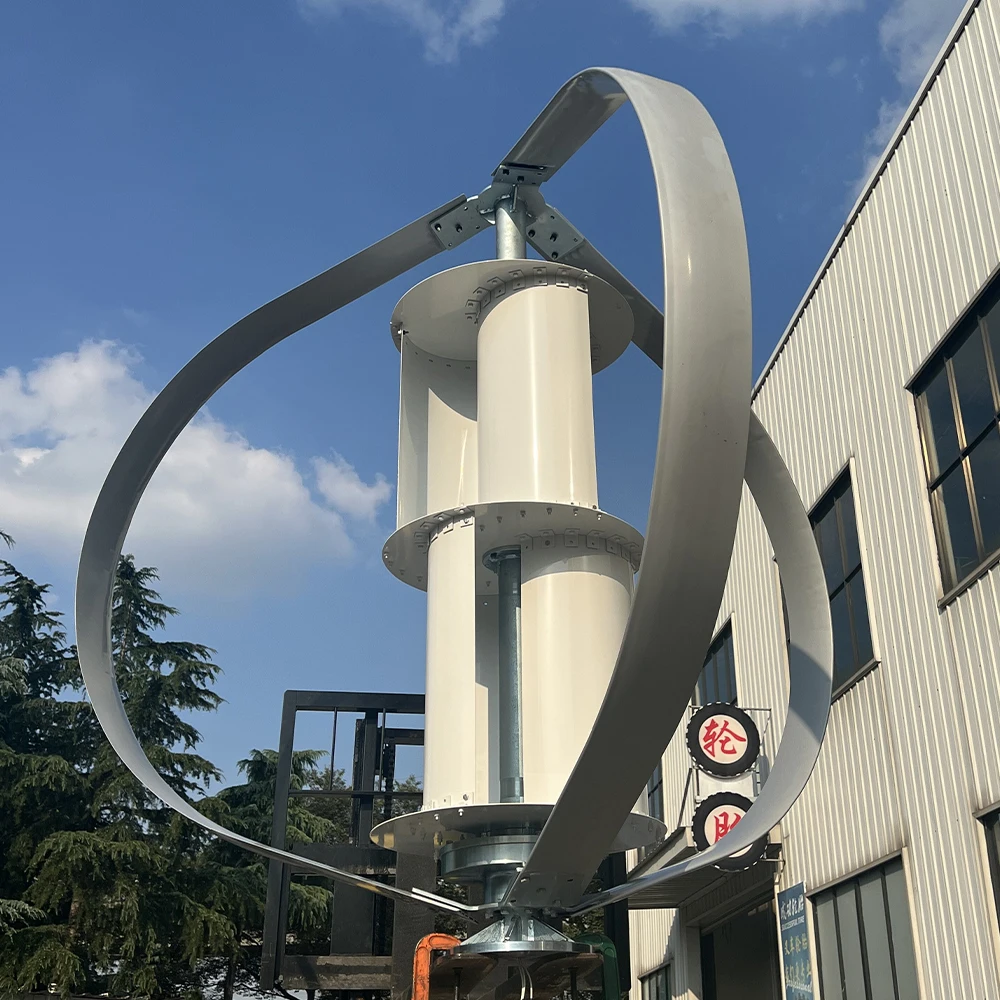 Vertikale Achsen-Windturbine Generator Geräuscharm Niedrige Anlaufwindgeschwindigkeit 20KW 30KW 40KW 50KW 60KW 380V 230V Windmühle Off-Grid-System Image