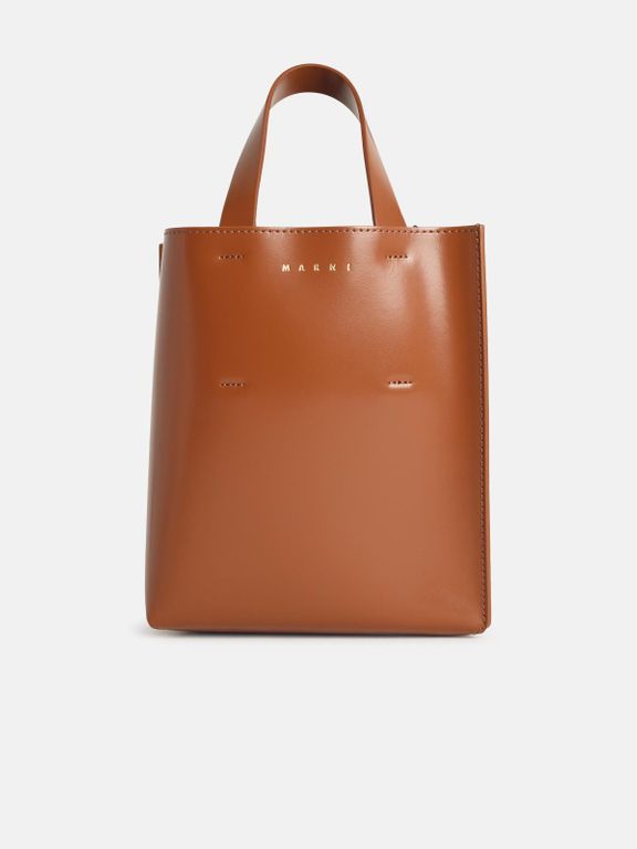 'Museo' Leather Bag - Brown - Marni Totes