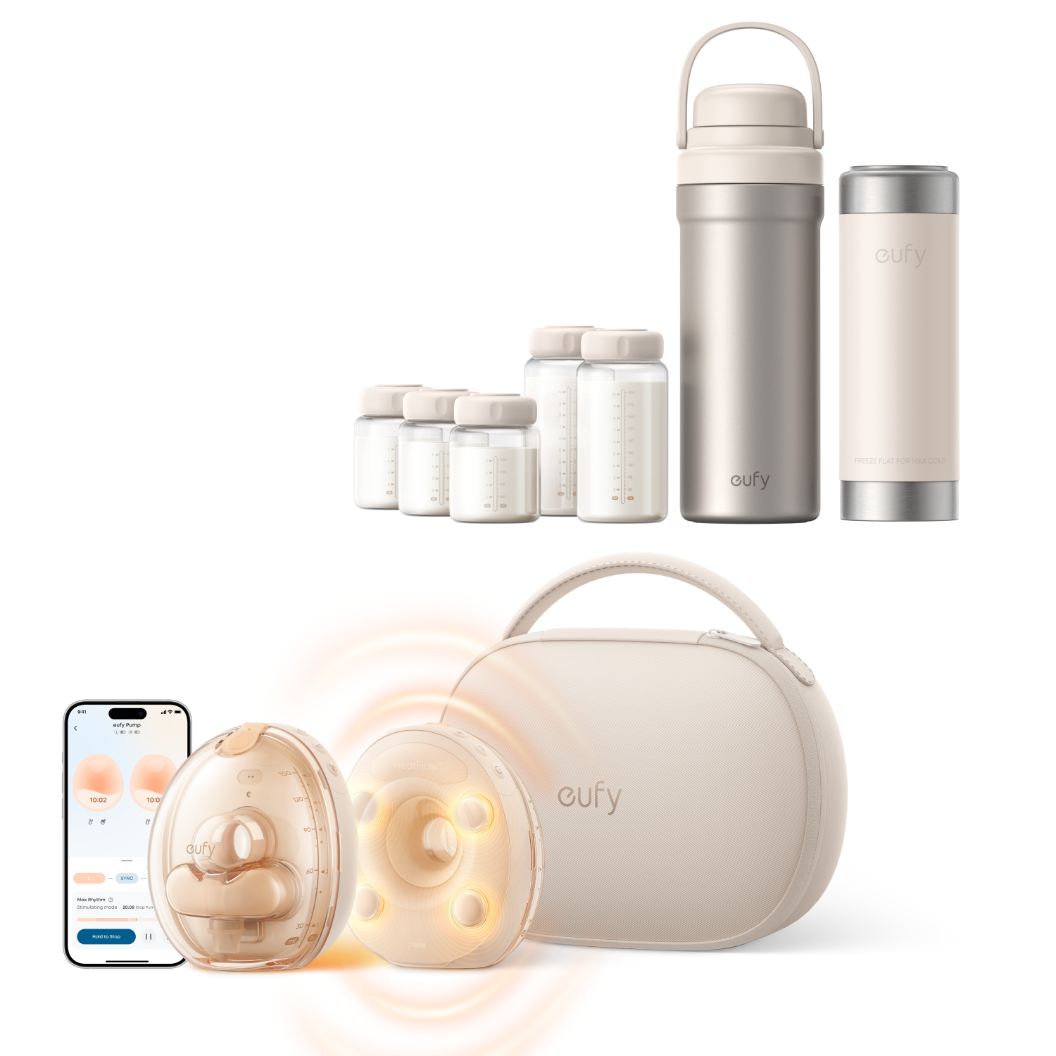eufy Wearable Breast Pump S2 Pro & Portable Milk Cooler E10 eufy Wearable Breast Pump S2 Pro & Portable Milk Cooler E10